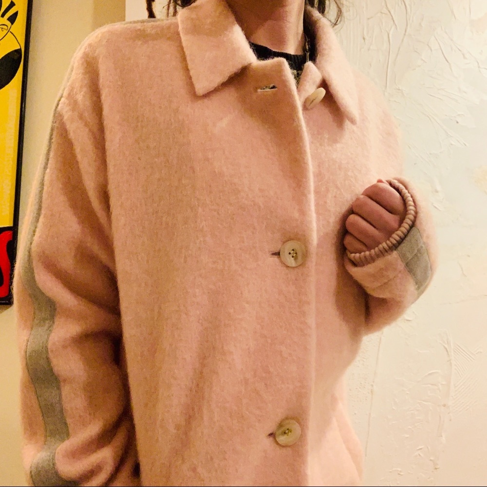 Light Pink Wool Madewell Pea Coat